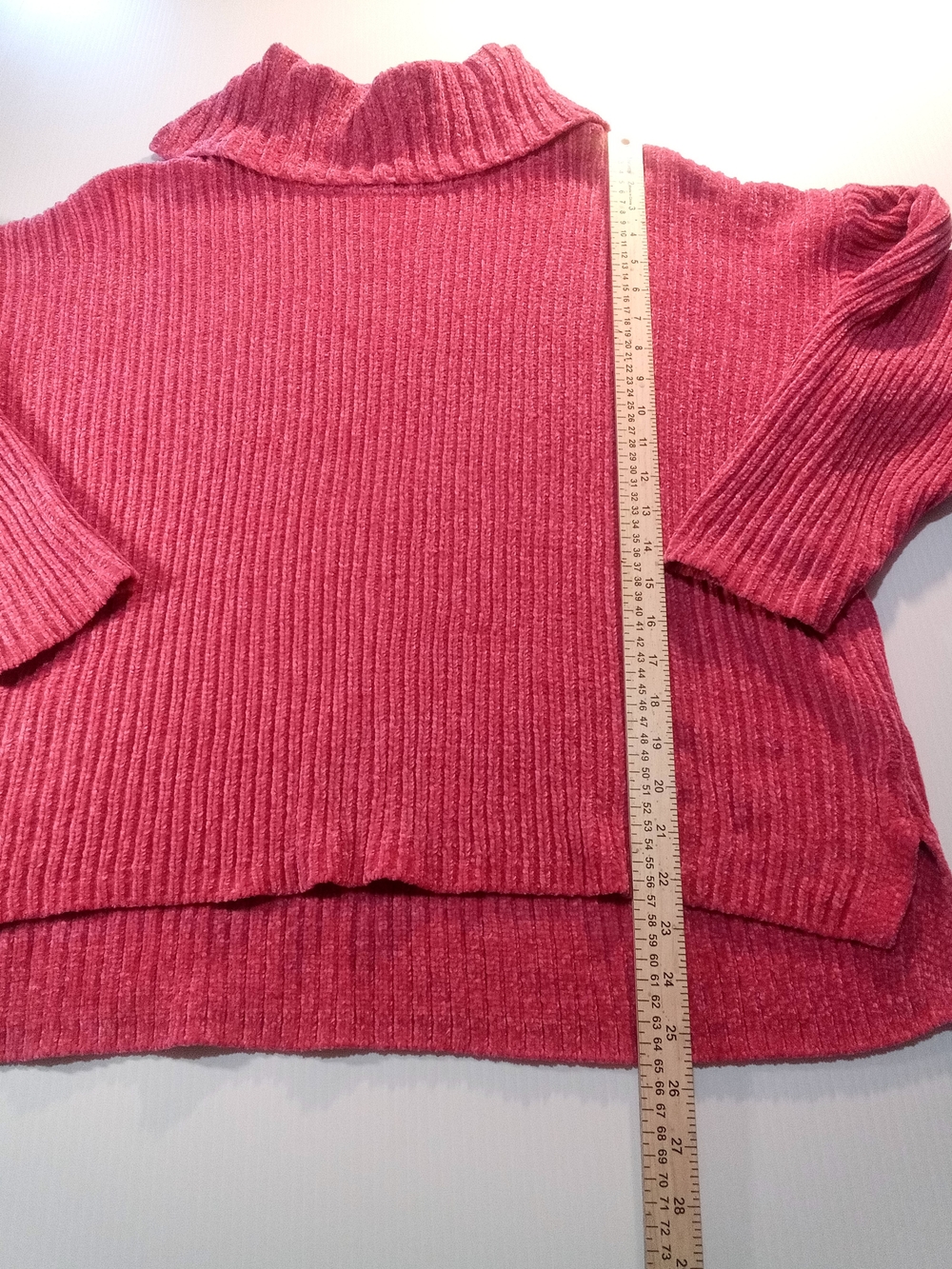 Ruby Rd. Women's Pink Polyester Knit Ribbed Turtleneck Pullover Sweater M - Picture 4 of 7